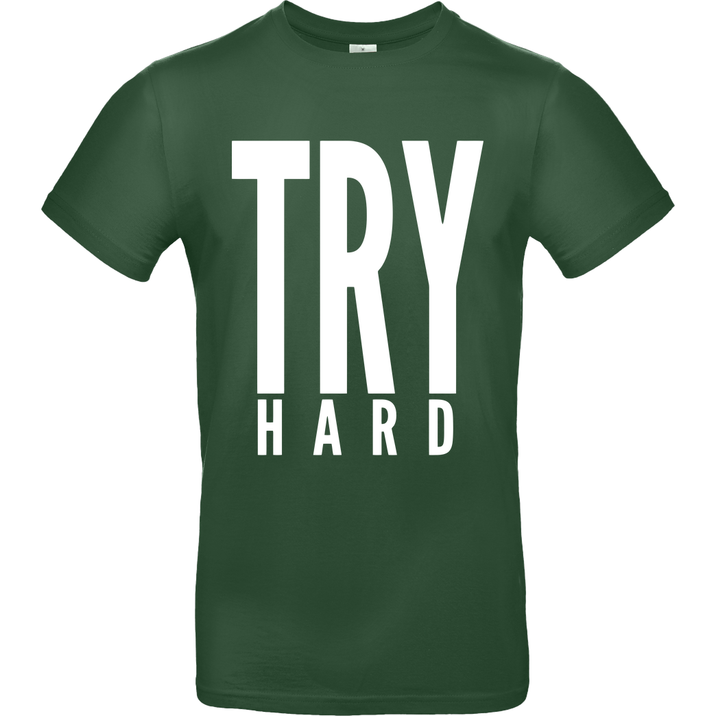 MarcelScorpion MarcelScorpion - Try Hard weiß T-Shirt B&C EXACT 190 -  Bottle Green