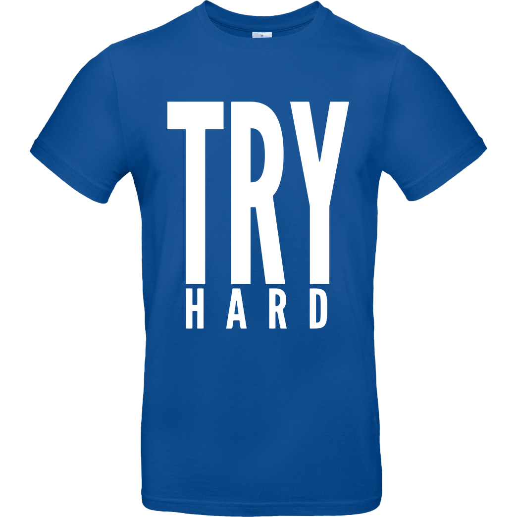 MarcelScorpion MarcelScorpion - Try Hard weiß T-Shirt B&C EXACT 190 - Royal Blue