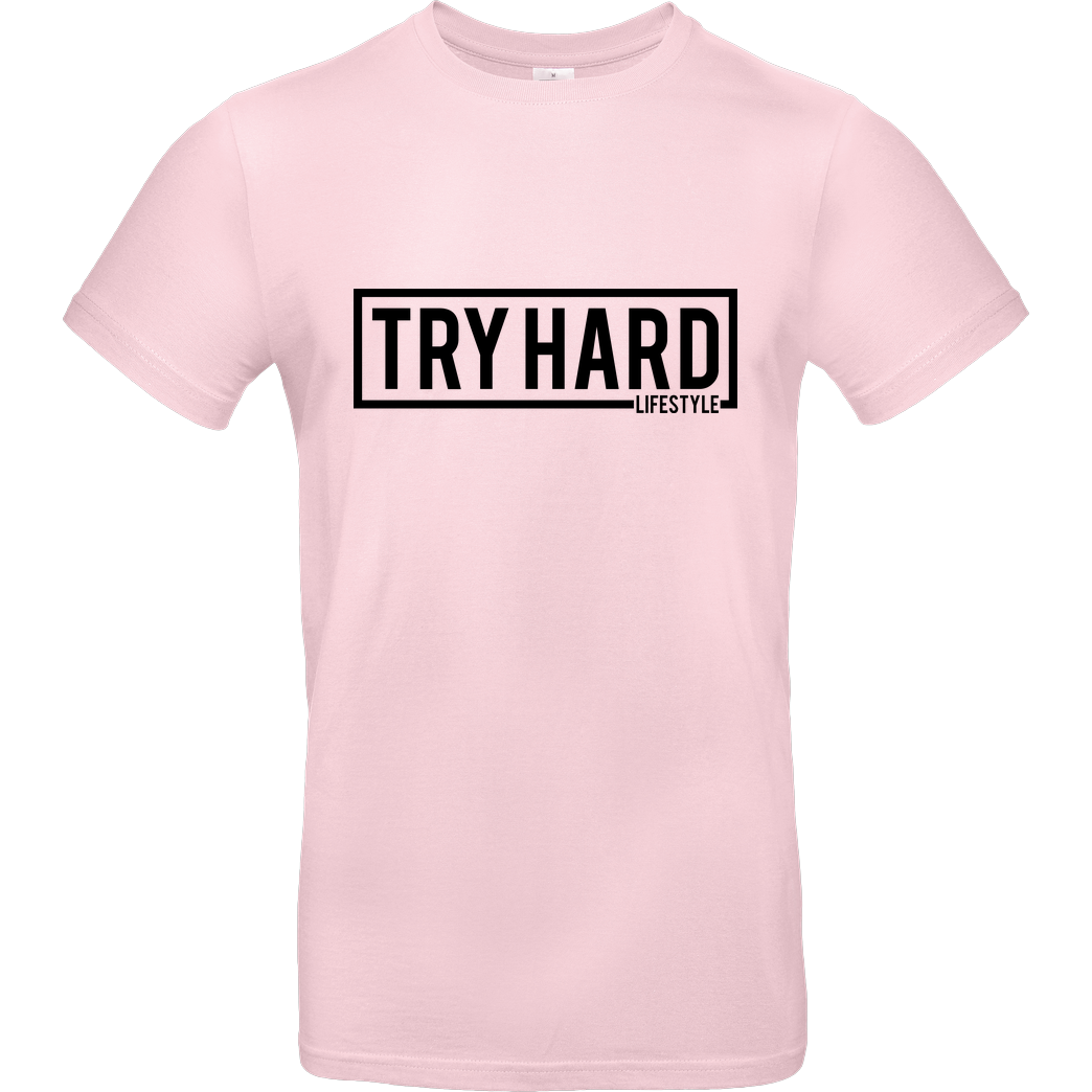 MarcelScorpion MarcelScorpion - Try Hard Lifestyle T-Shirt B&C EXACT 190 - Light Pink