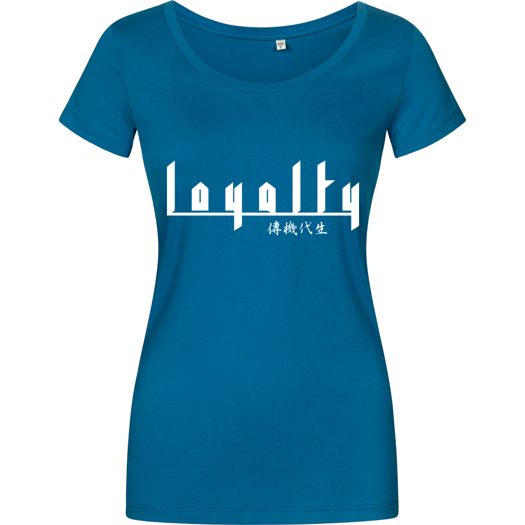 Markey Markey - Loyalty chinese T-Shirt Girlshirt petrol