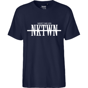 MarselSkorpion- Meet me on Nuketown Fairtrade T-Shirt - navy