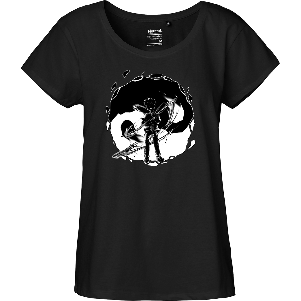 Matt Lee Matt Lee - Awaken your power T-Shirt Fairtrade Loose Fit Girlie - black