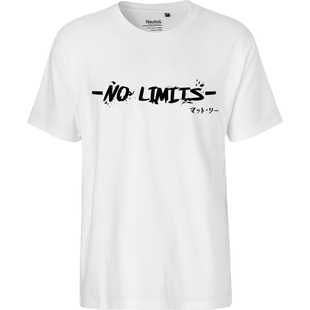 Matt Lee Matt Lee - No Limits T-Shirt Fairtrade T-Shirt - white