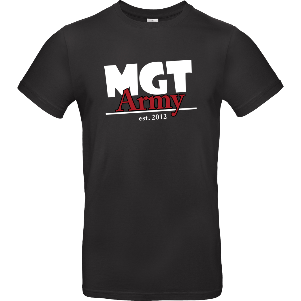MaxGamingTV MaxGamingTV - MGT Army T-Shirt B&C EXACT 190 - Black