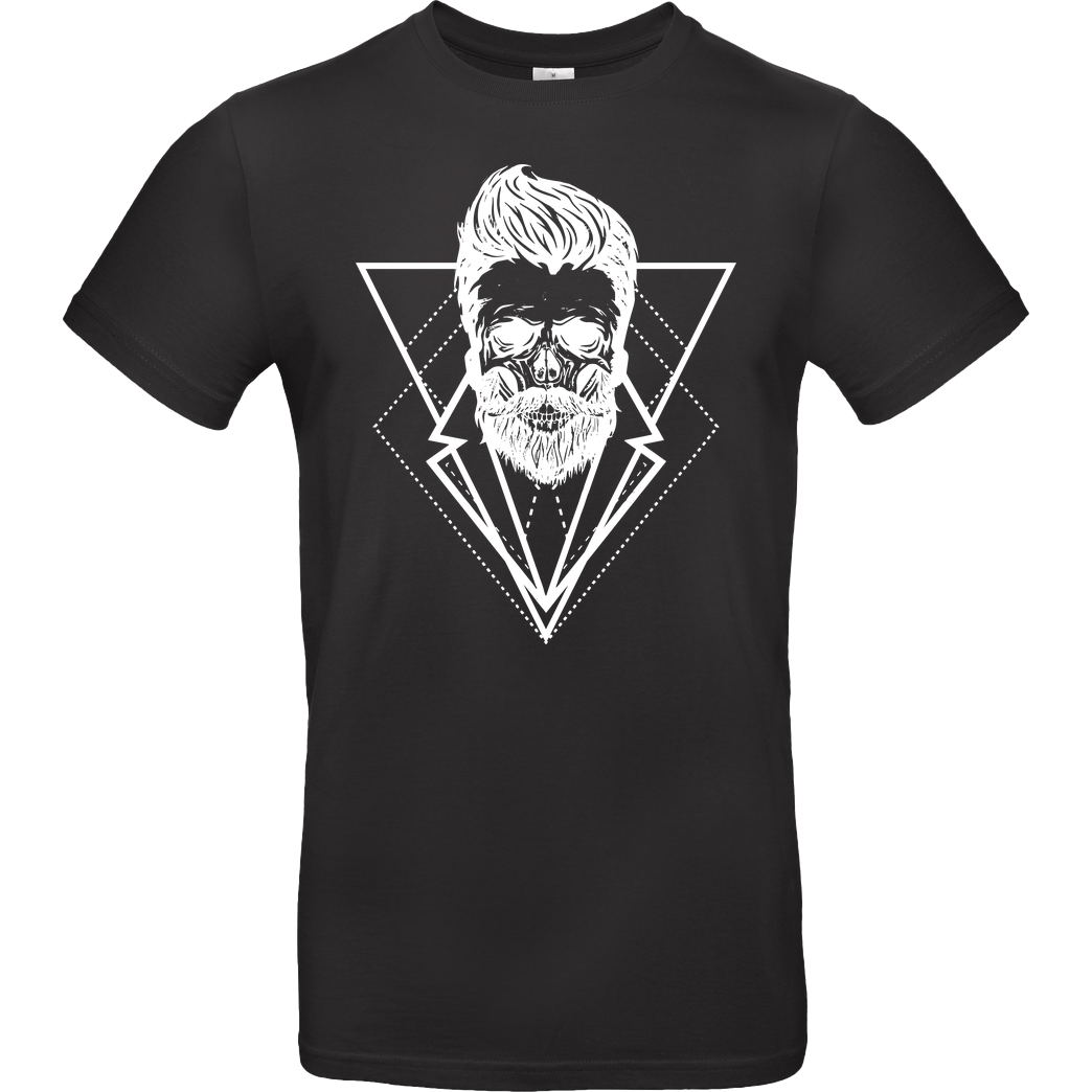 Mien Wayne Mien Wayne - Hipsterskull T-Shirt B&C EXACT 190 - Black
