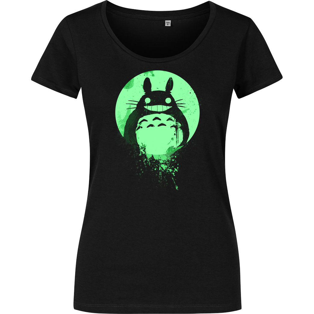 None Mien Wayne - Totoro T-Shirt Girlshirt schwarz
