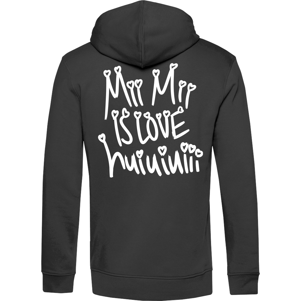 Mii Mii MiiMii - is love Sweatshirt B&C HOODED INSPIRE - black