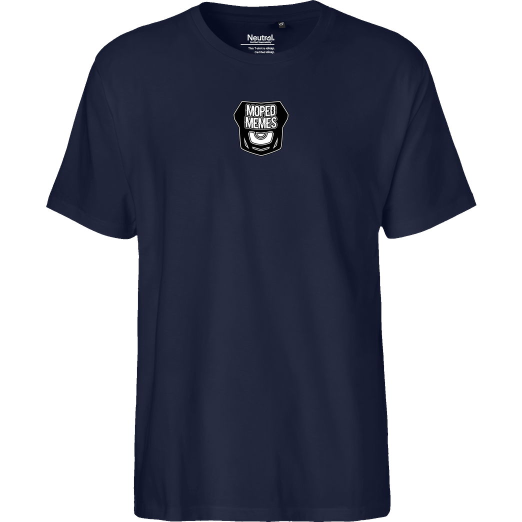 MOPEDMEMMES Mopedmemes - Logo T-Shirt Fairtrade T-Shirt - navy