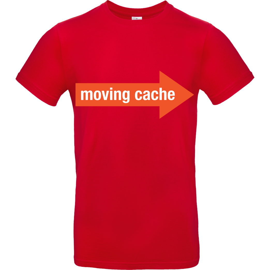 None Moving Cache (man) T-Shirt B&C EXACT 190 - Red