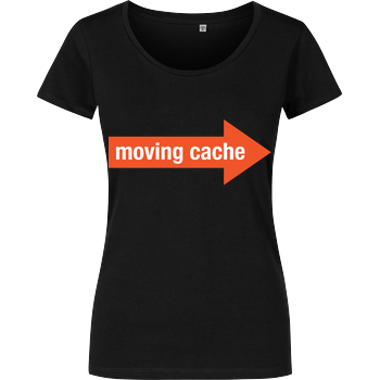 Moving Cache (man) Girlshirt schwarz