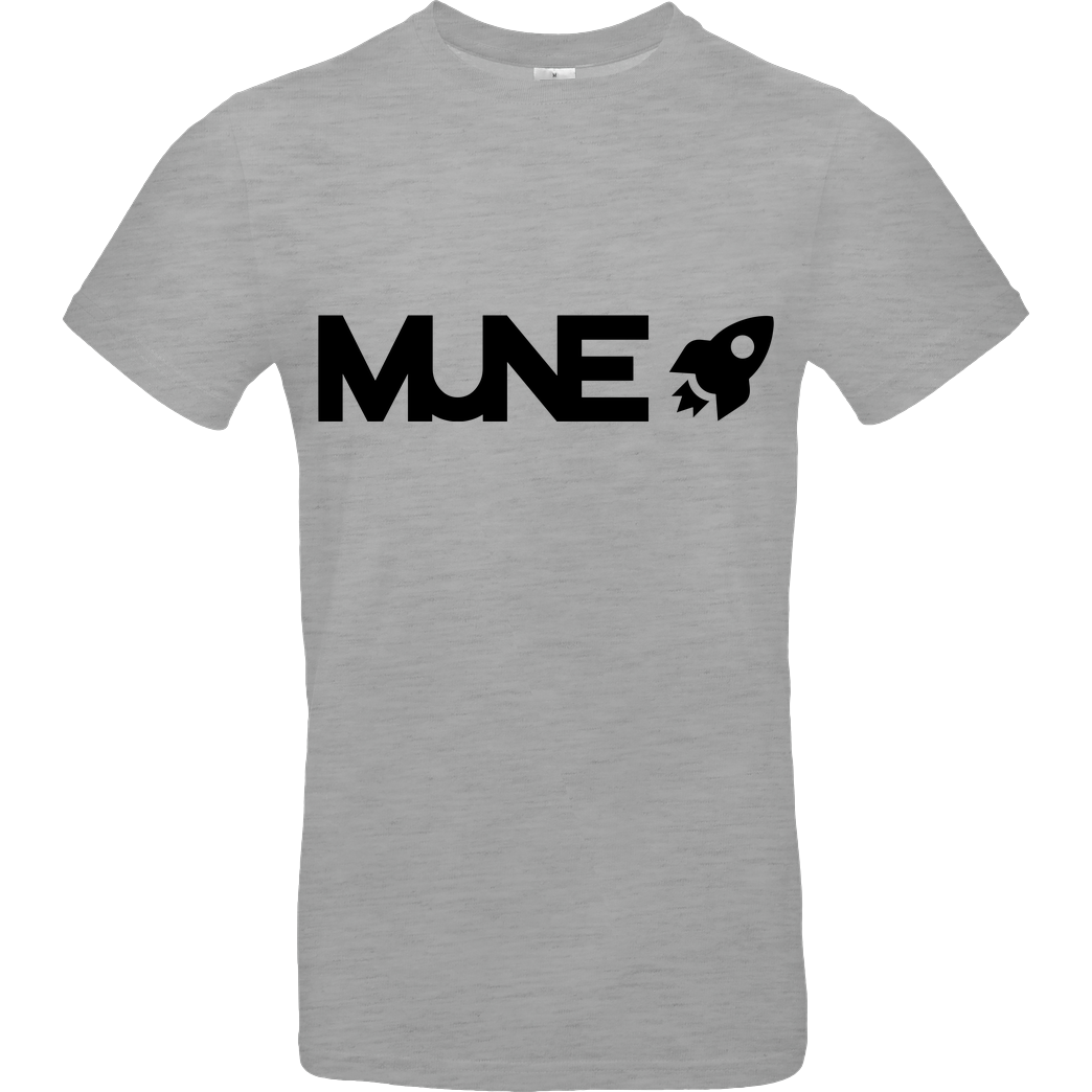 IamHaRa Mune Logo T-Shirt B&C EXACT 190 - heather grey