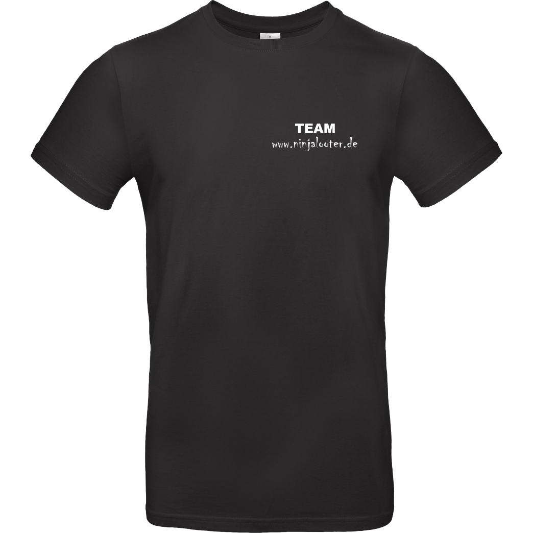None Ninjalooter.de Teamshirt T-Shirt B&C EXACT 190 - Black