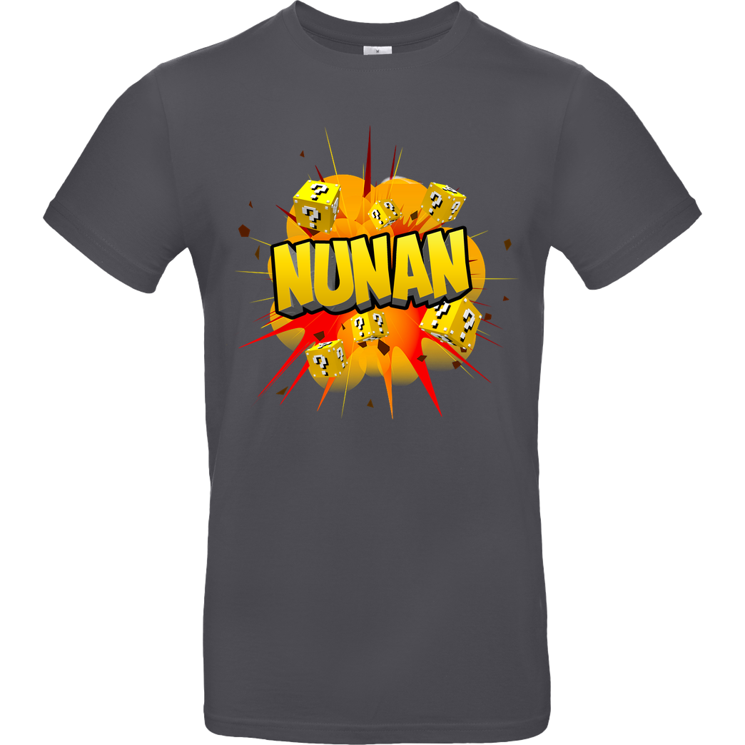 Nunan Nunan - Explosion T-Shirt B&C EXACT 190 - Dark Grey