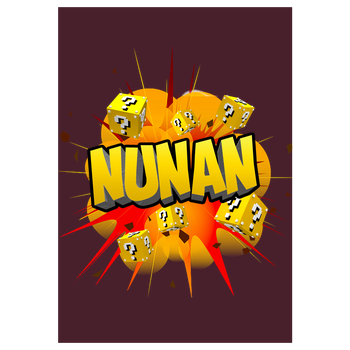Nunan - Explosion Art Print burgundy