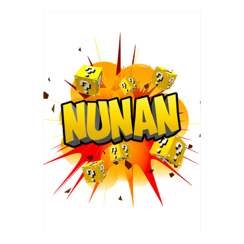 Nunan - Explosion Kunstdruck weiss