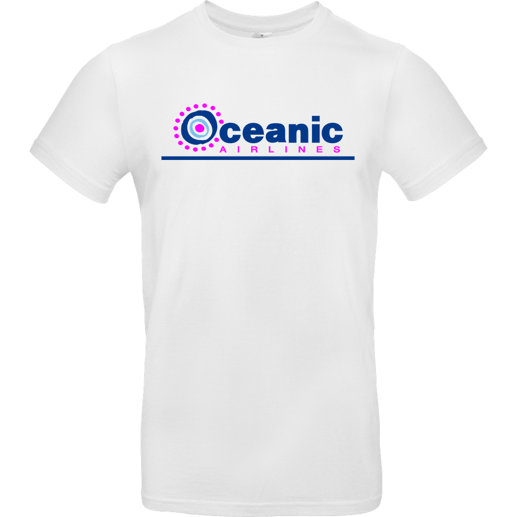None Oceanic Airlines T-Shirt B&C EXACT 190 -  White