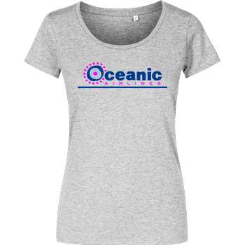 Oceanic Airlines Girlshirt heather grey