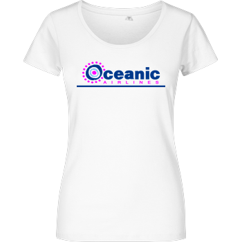 Oceanic Airlines Girlshirt weiss