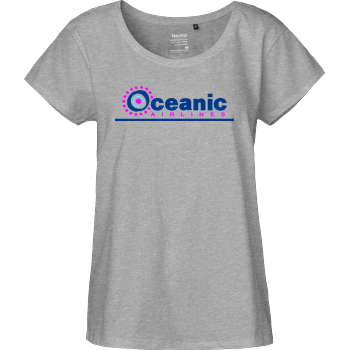 Oceanic Airlines Fairtrade Loose Fit Girlie - heather grey