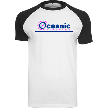 Oceanic Airlines Raglan Tee white