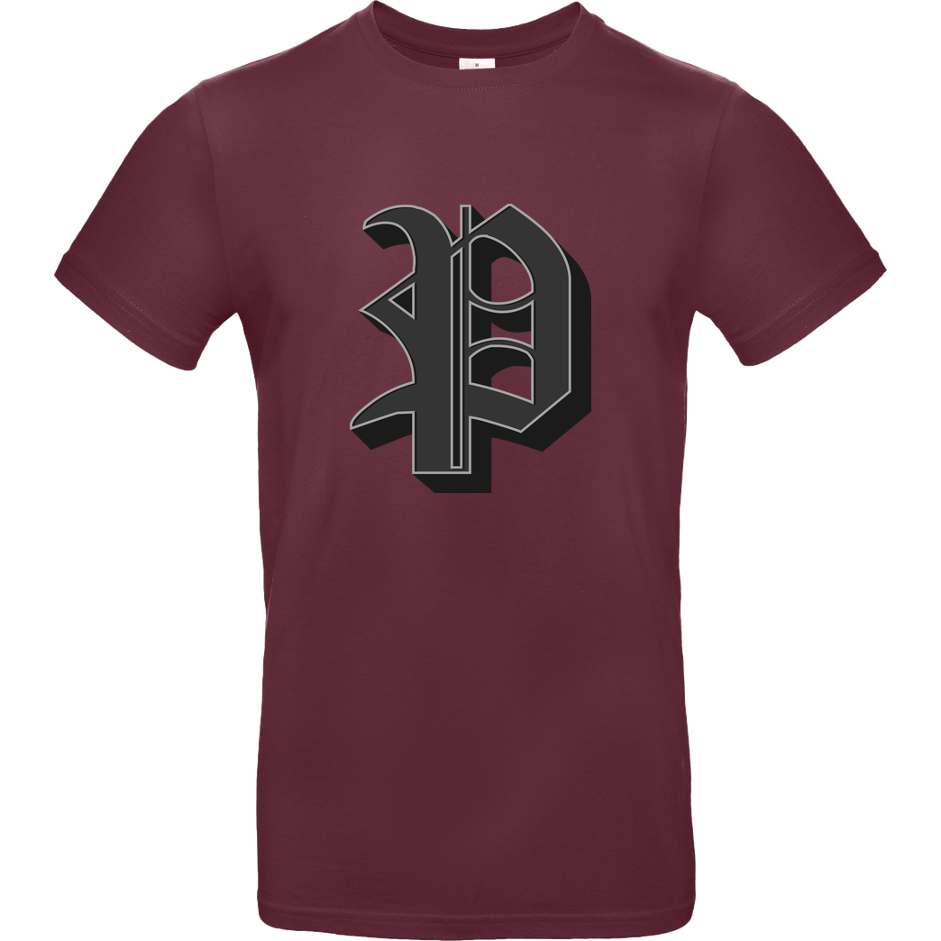 Poxari Poxari - Logo T-Shirt B&C EXACT 190 - Burgundy