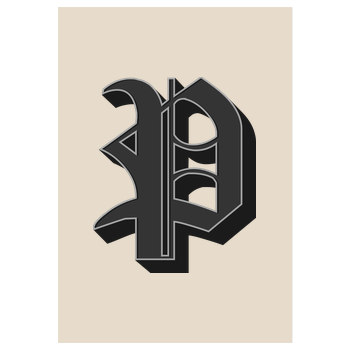 Poxari - Logo Art Print sand
