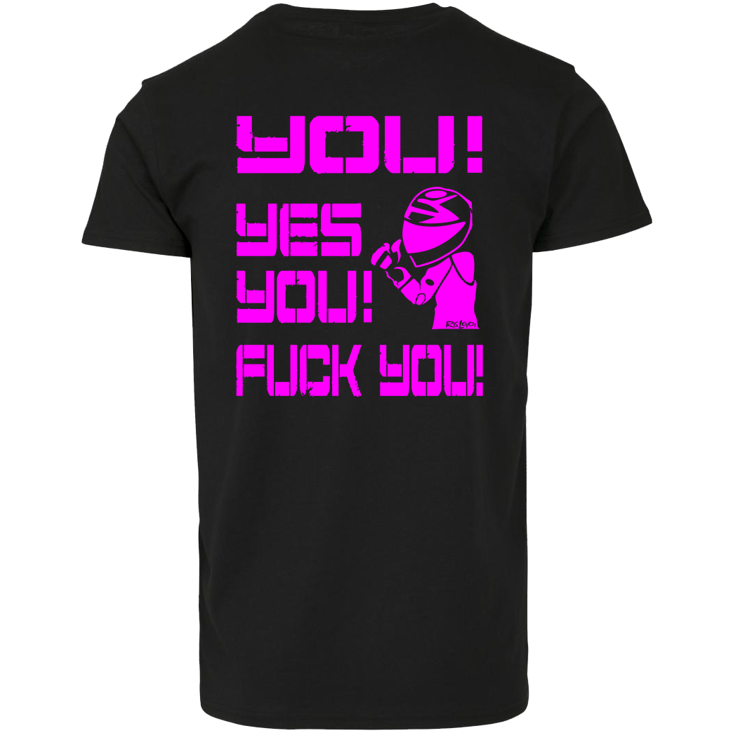 R6_Leydi R6_LeyDi - Fuck You T-Shirt House Brand T-Shirt - Black
