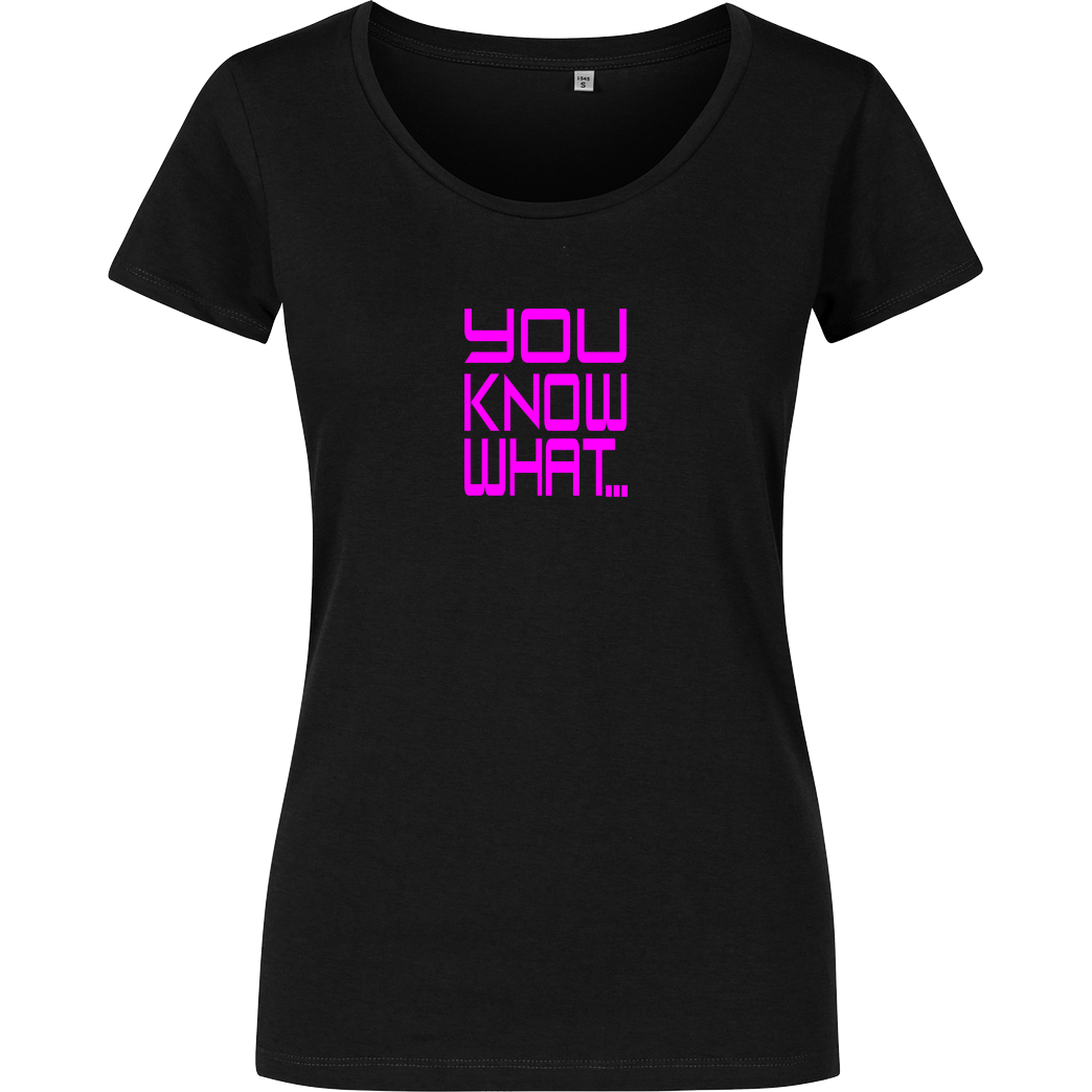 R6_Leydi R6_LeyDi - You Know What... T-Shirt Girlshirt schwarz
