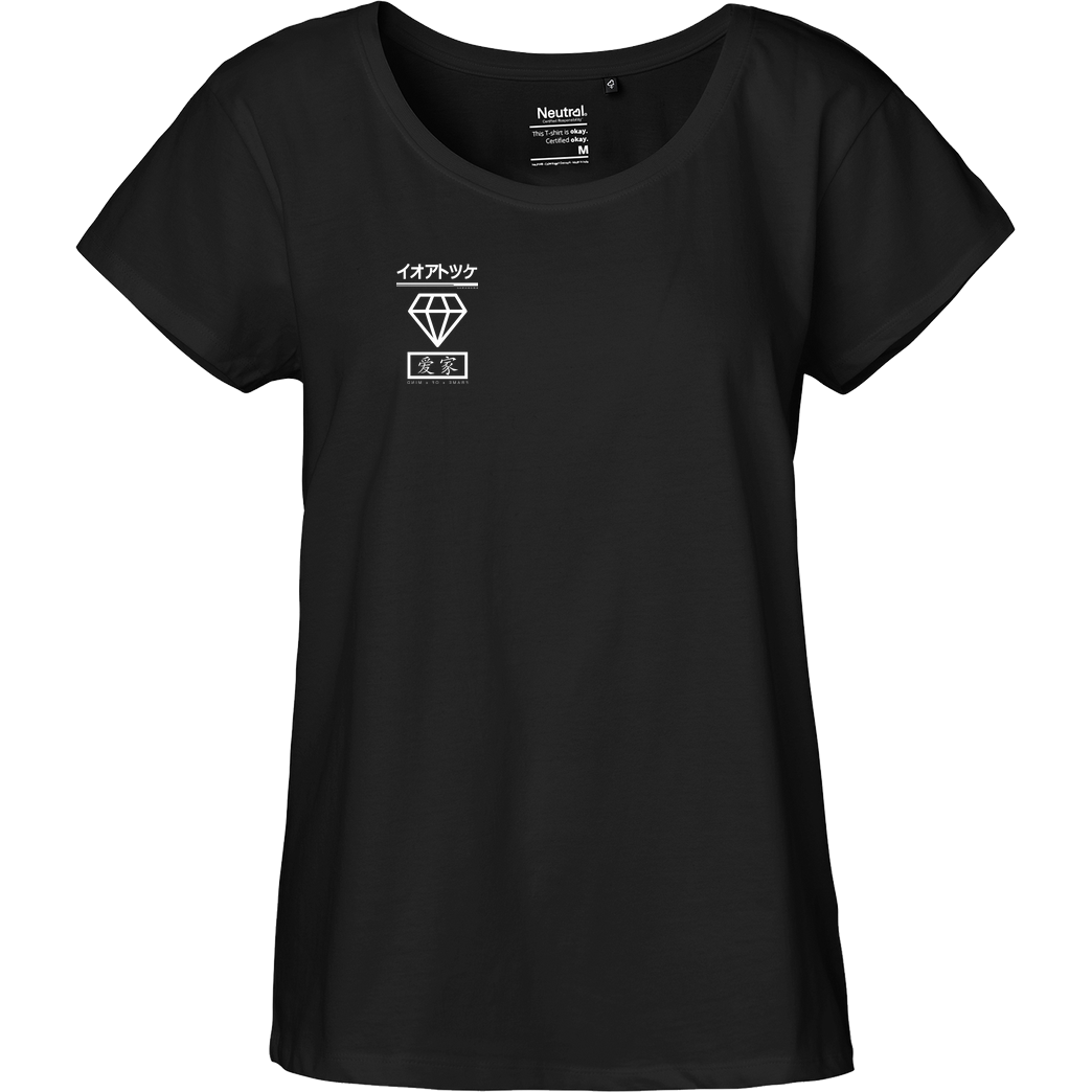IamHaRa RangerCenter - Frame of Mind T-Shirt Fairtrade Loose Fit Girlie - black