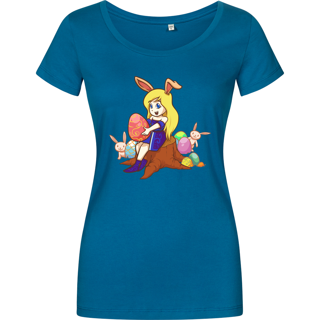 RichtigRonja RichtigRonja - Osterhasen Prinzessin T-Shirt Girlshirt petrol