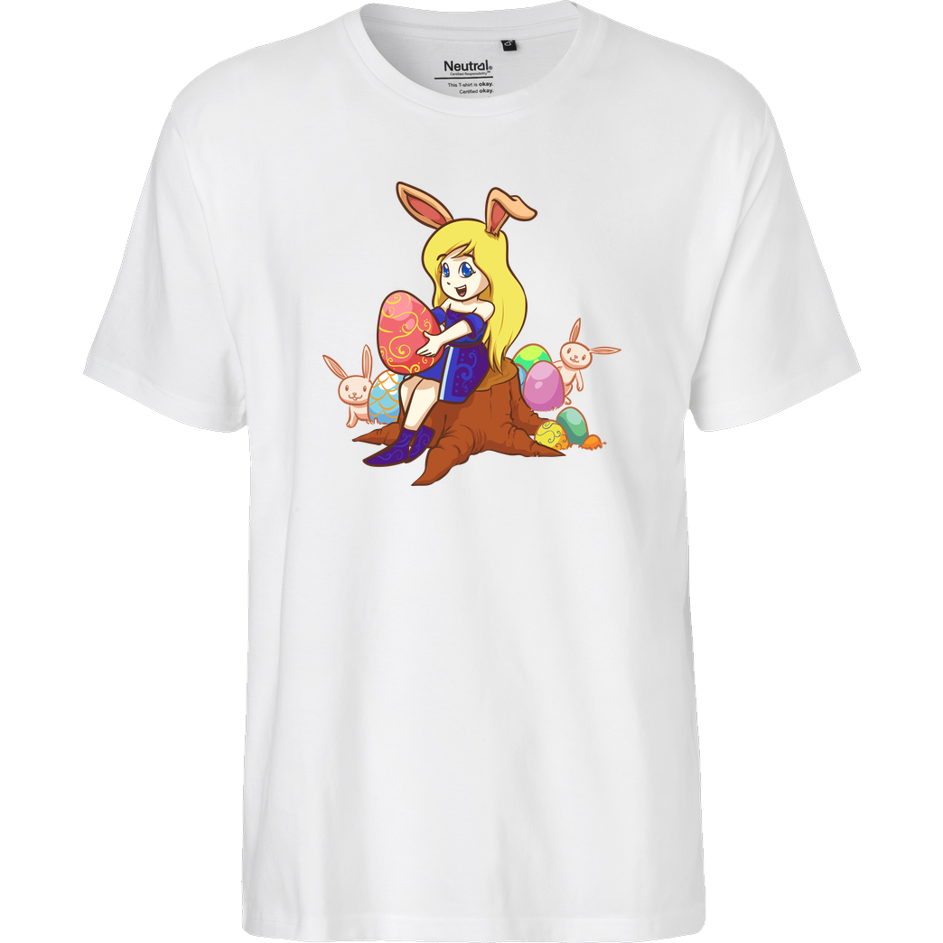 RichtigRonja RichtigRonja - Osterhasen Prinzessin T-Shirt Fairtrade T-Shirt - white