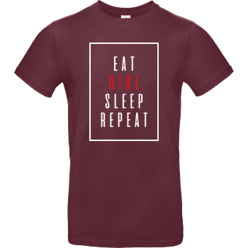Ridemore - Eat Sleep B&C EXACT 190 - Burgundy