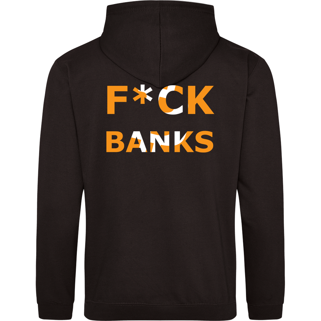 RobynHD Robyn HD - Fuck Banks Bitcoin Sweatshirt JH Hoodie - Schwarz