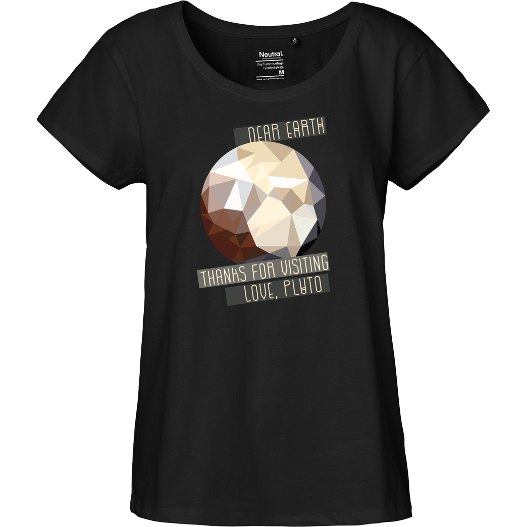 scallysche Scallysche - Pluto T-Shirt Fairtrade Loose Fit Girlie - black