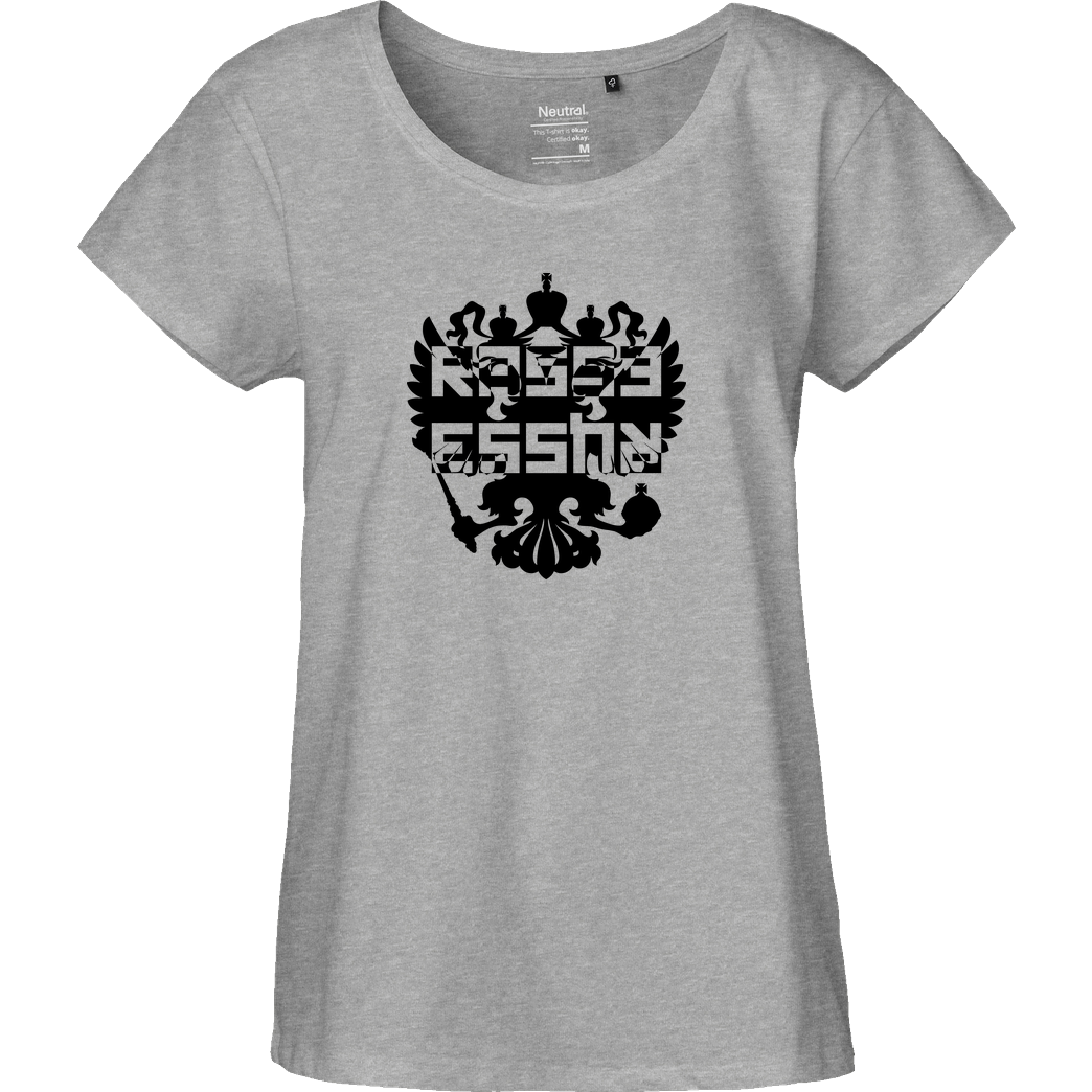 None Scenzah - Rasse Russe T-Shirt Fairtrade Loose Fit Girlie - heather grey
