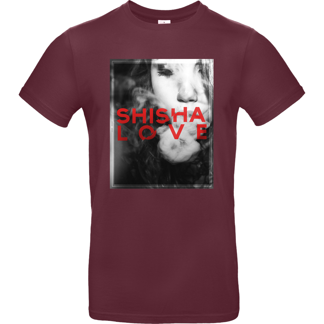 schmittywersonst schmittywersonst - Love Shisha T-Shirt B&C EXACT 190 - Burgundy