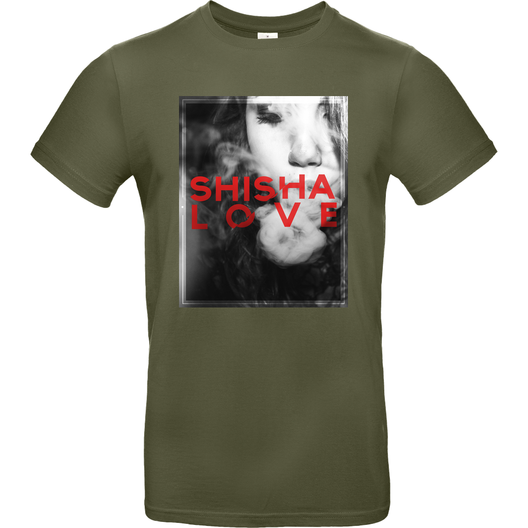 schmittywersonst schmittywersonst - Love Shisha T-Shirt B&C EXACT 190 - Khaki