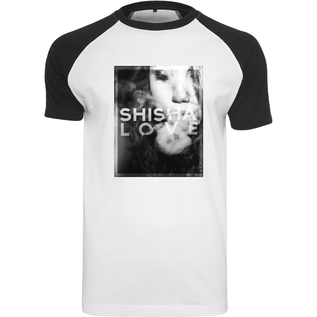 schmittywersonst schmittywersonst - Love Shisha T-Shirt Raglan Tee white