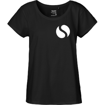schmittywersonst - S Logo Fairtrade Loose Fit Girlie - black