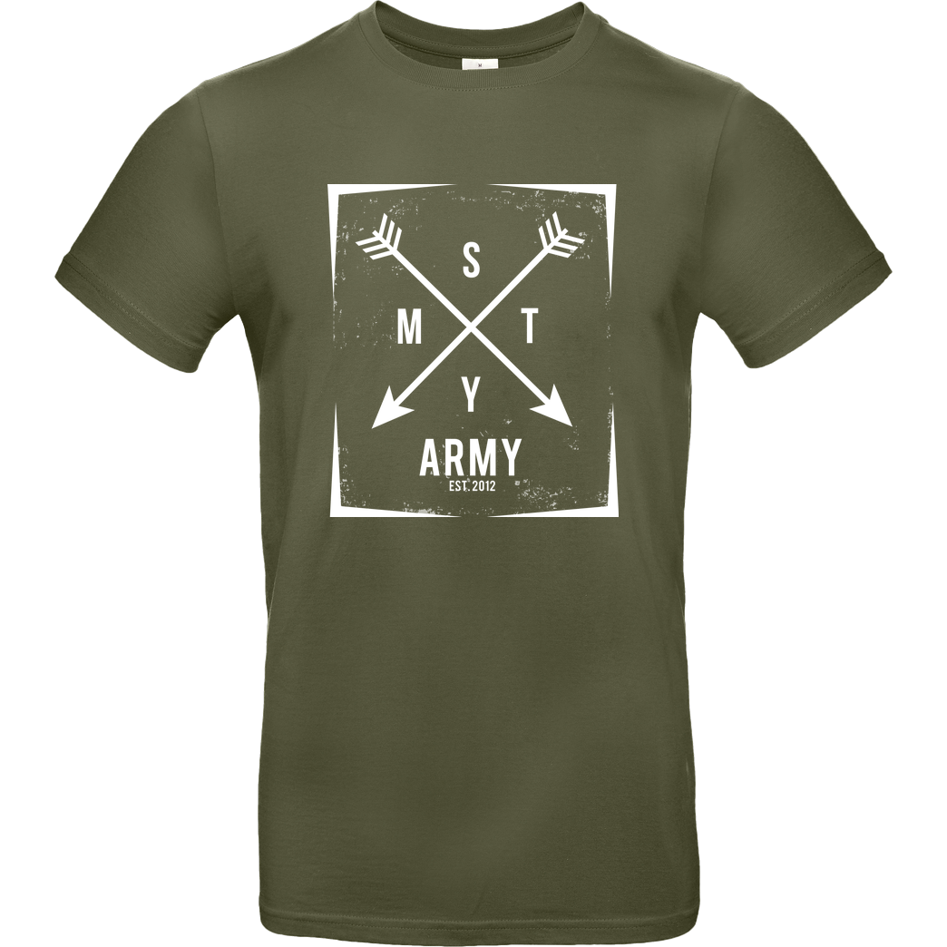 schmittywersonst schmittywersonst - SMTY Army T-Shirt B&C EXACT 190 - Khaki