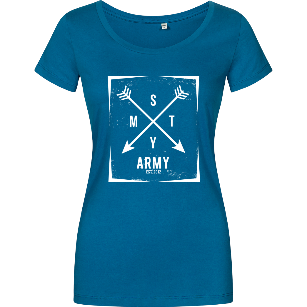 schmittywersonst schmittywersonst - SMTY Army T-Shirt Girlshirt petrol