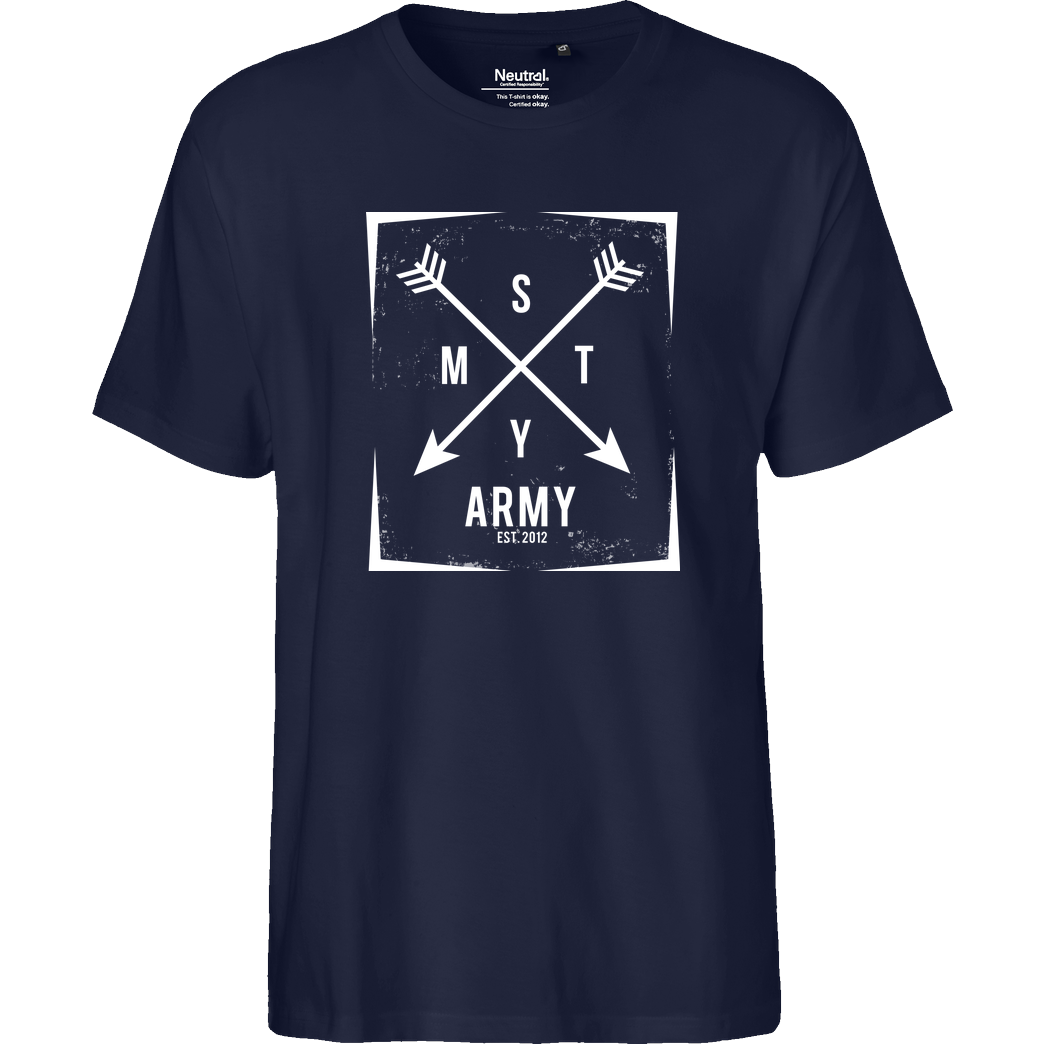 schmittywersonst schmittywersonst - SMTY Army T-Shirt Fairtrade T-Shirt - navy