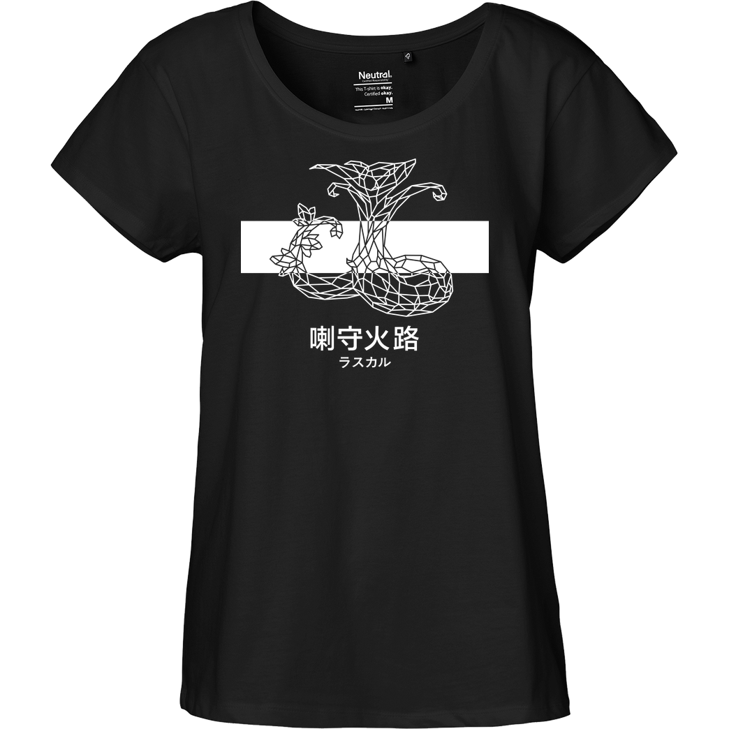 Sephiron Sephiron - Mokuba 01 T-Shirt Fairtrade Loose Fit Girlie - black