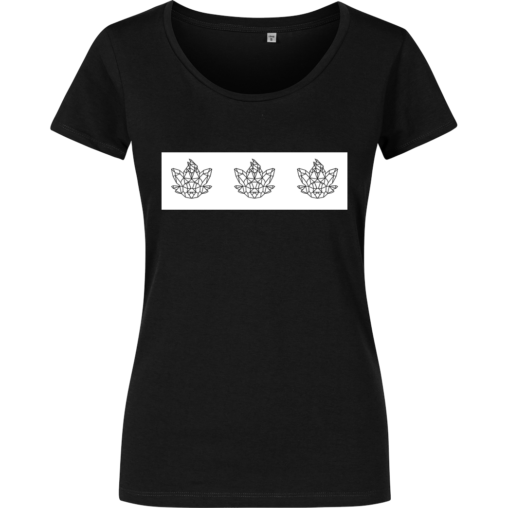 Sephiron Sephiron - Polygon Square T-Shirt Girlshirt schwarz