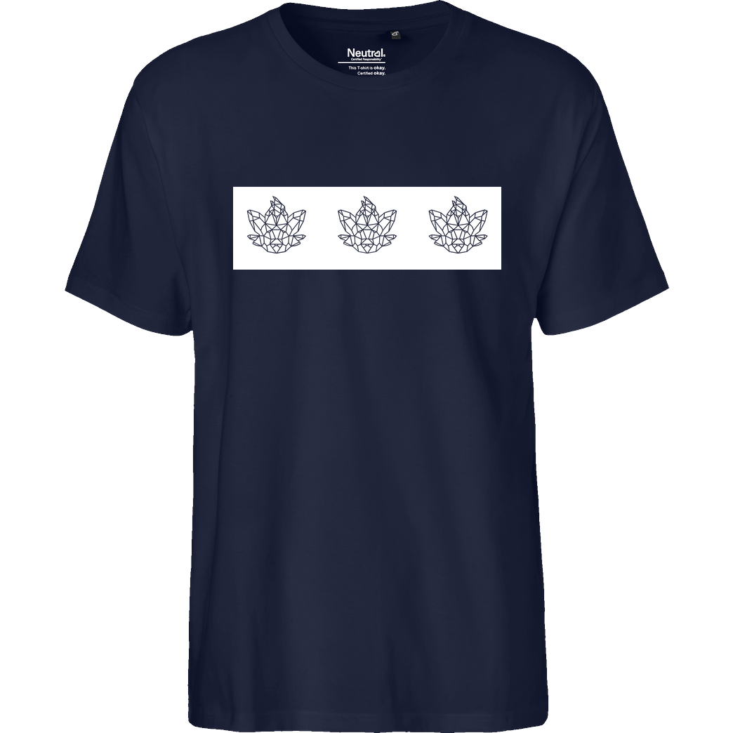 Sephiron Sephiron - Polygon Square T-Shirt Fairtrade T-Shirt - navy