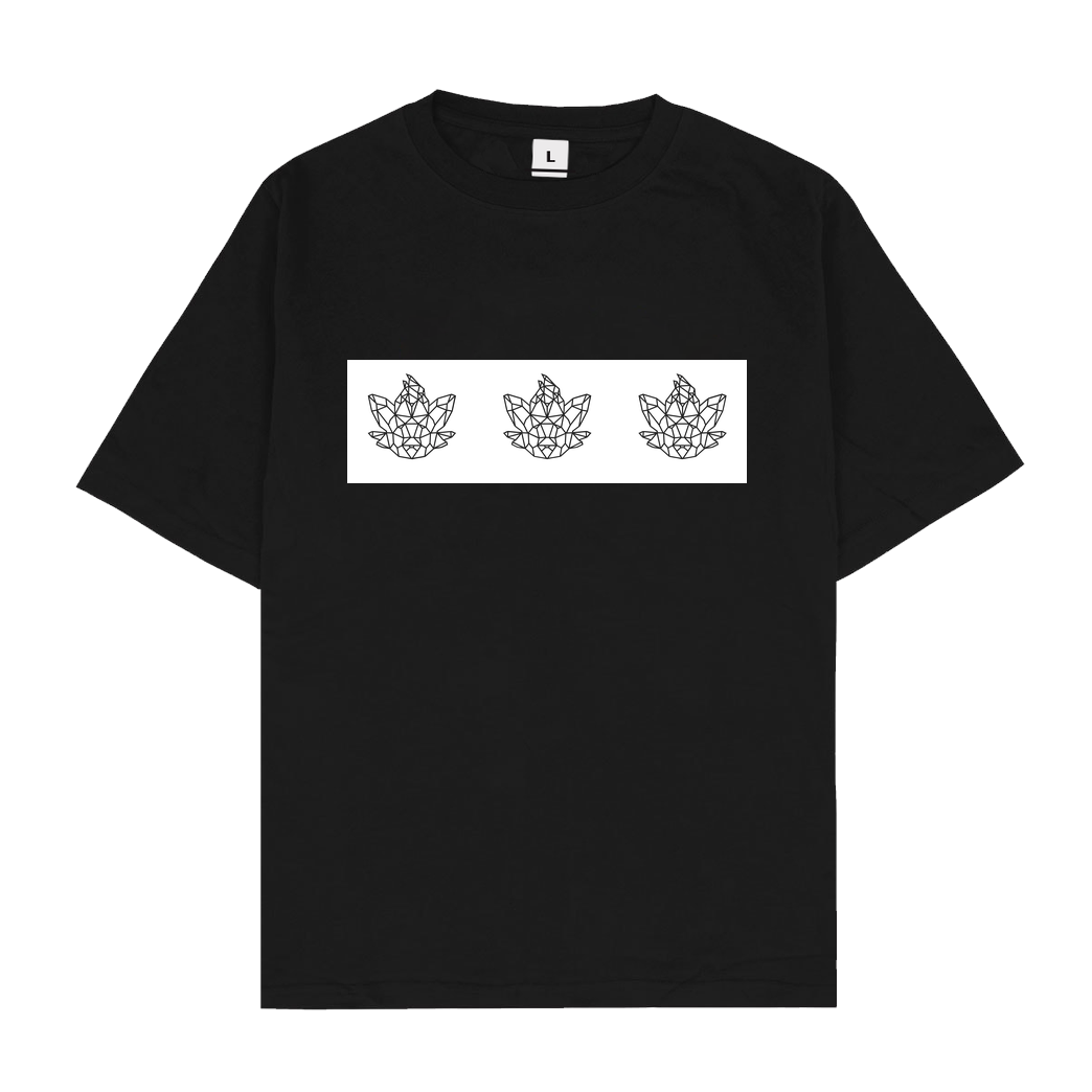 Sephiron Sephiron - Polygon Square T-Shirt Oversize T-Shirt - Black
