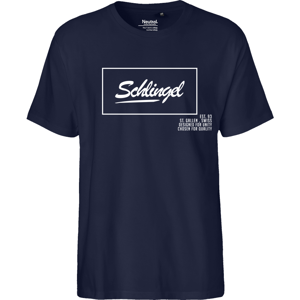 Sephiron Sephiron - Schlingel T-Shirt Fairtrade T-Shirt - navy