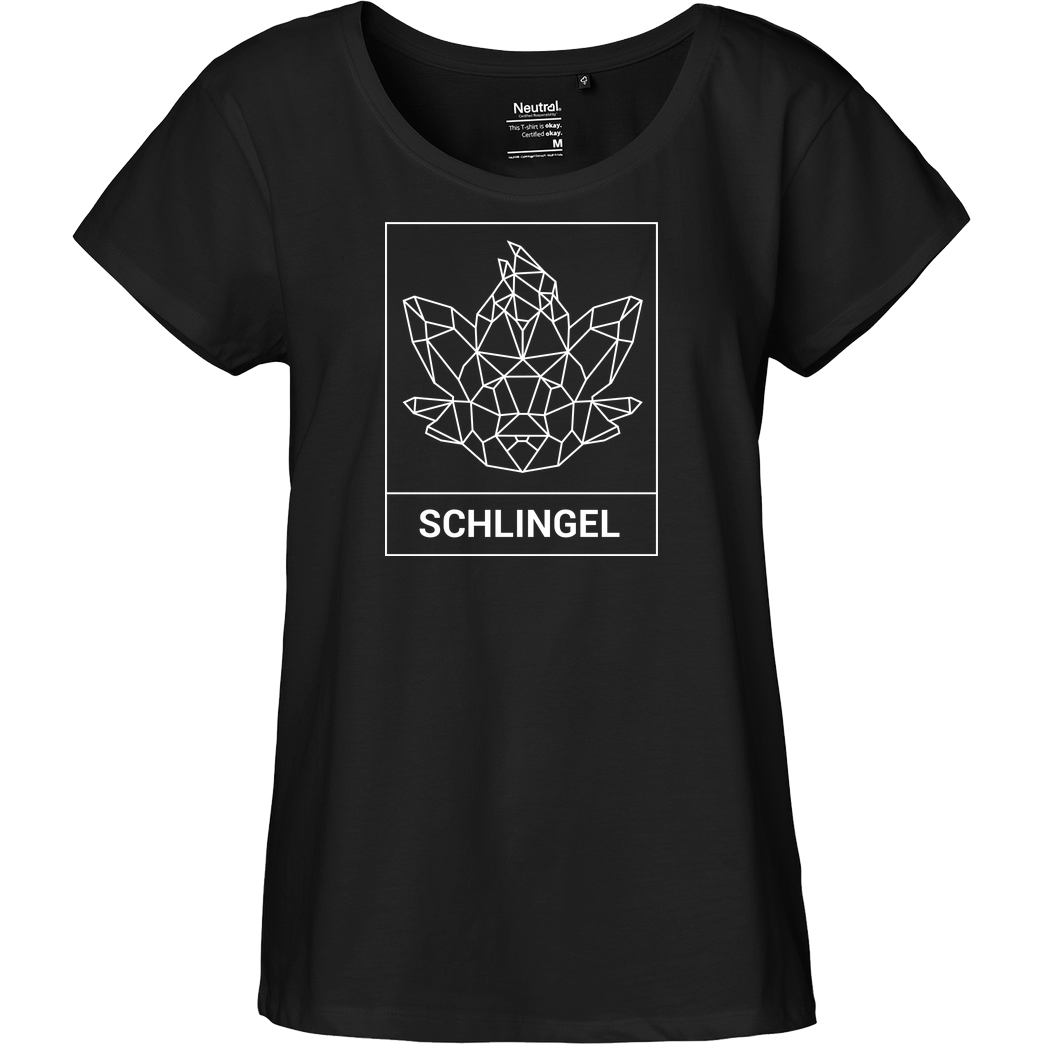 Sephiron Sephiron - Schlingel Kasten T-Shirt Fairtrade Loose Fit Girlie - black