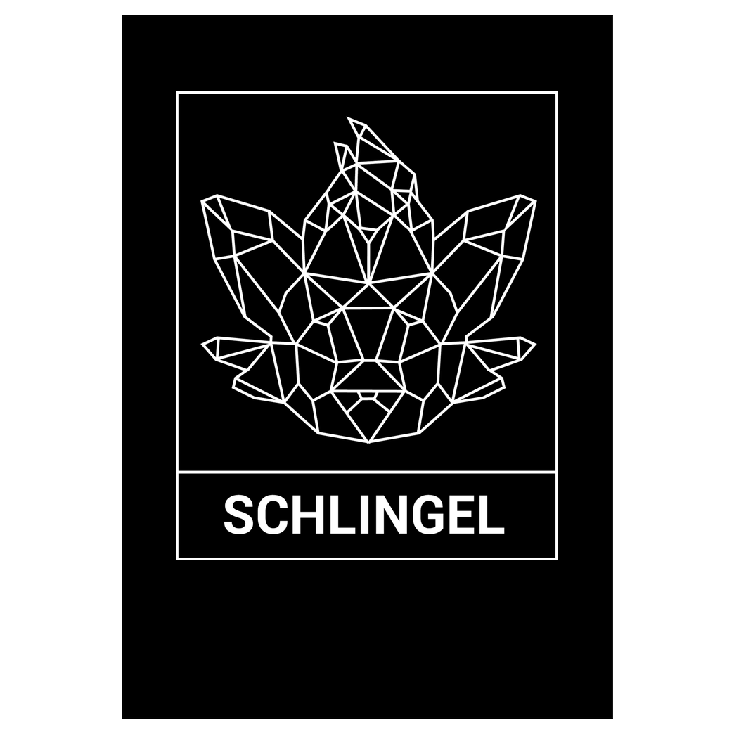 Sephiron Sephiron - Schlingel Kasten Druck Art Print black