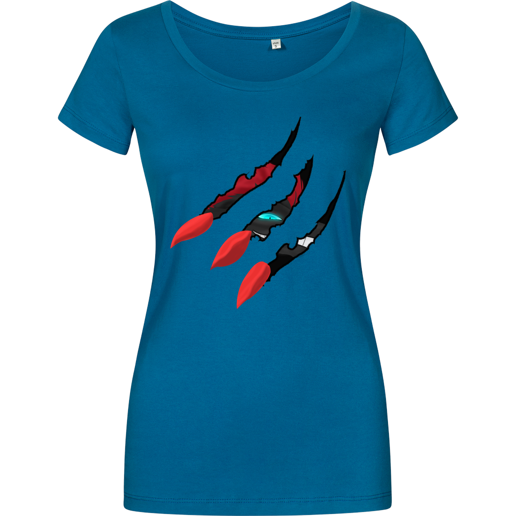 Sephiron Sephiron - Schlingel Klaue T-Shirt Girlshirt petrol